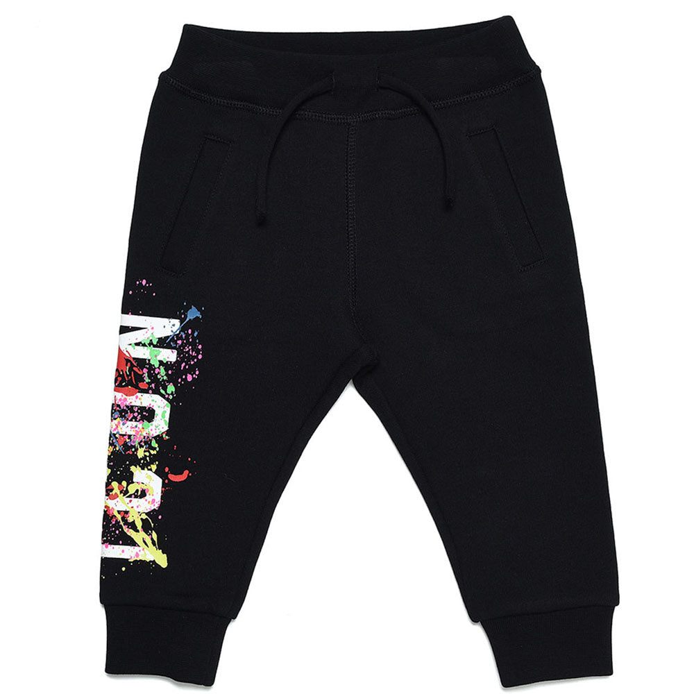 Dsquared2 Baby Boys Icon Paint Splatter Joggers Black