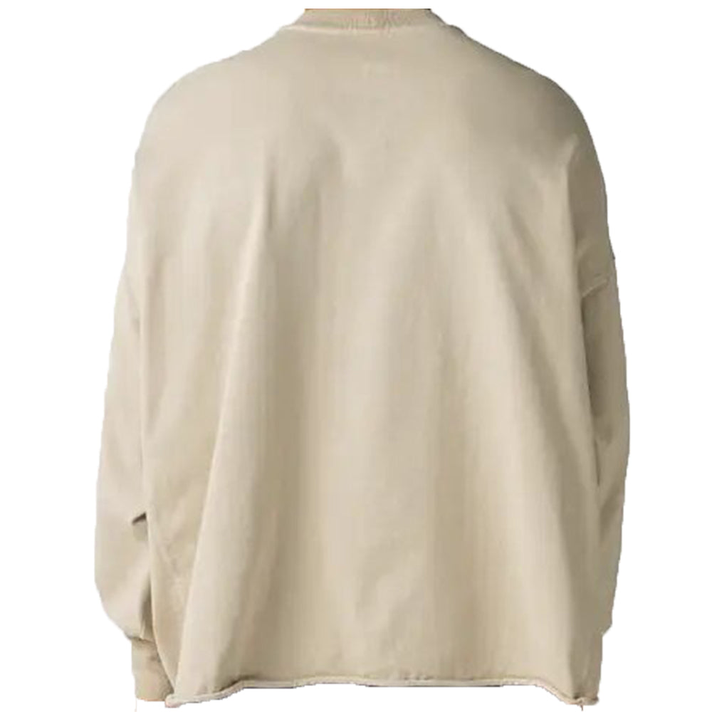 Rick Owens DRKSHDW Mens Crater Sweater Cream