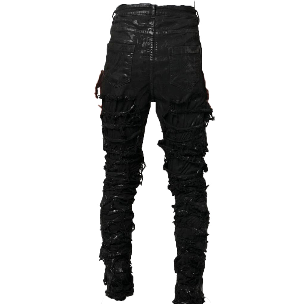 Rick Owens DRKSHDW Mens Strobe Tyrone Detroit Cut Jeans Black