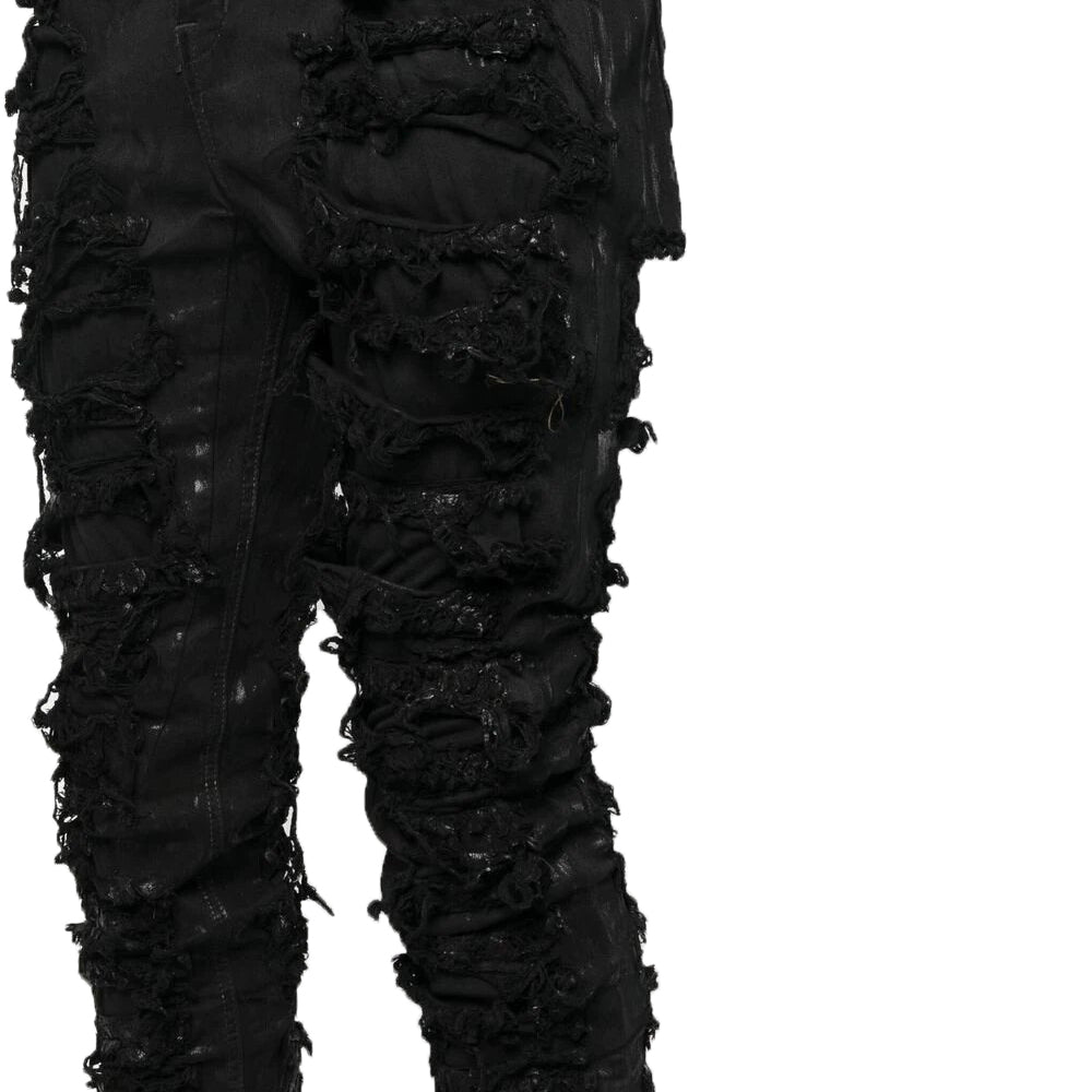 Rick Owens DRKSHDW Mens Strobe Tyrone Detroit Cut Jeans Black