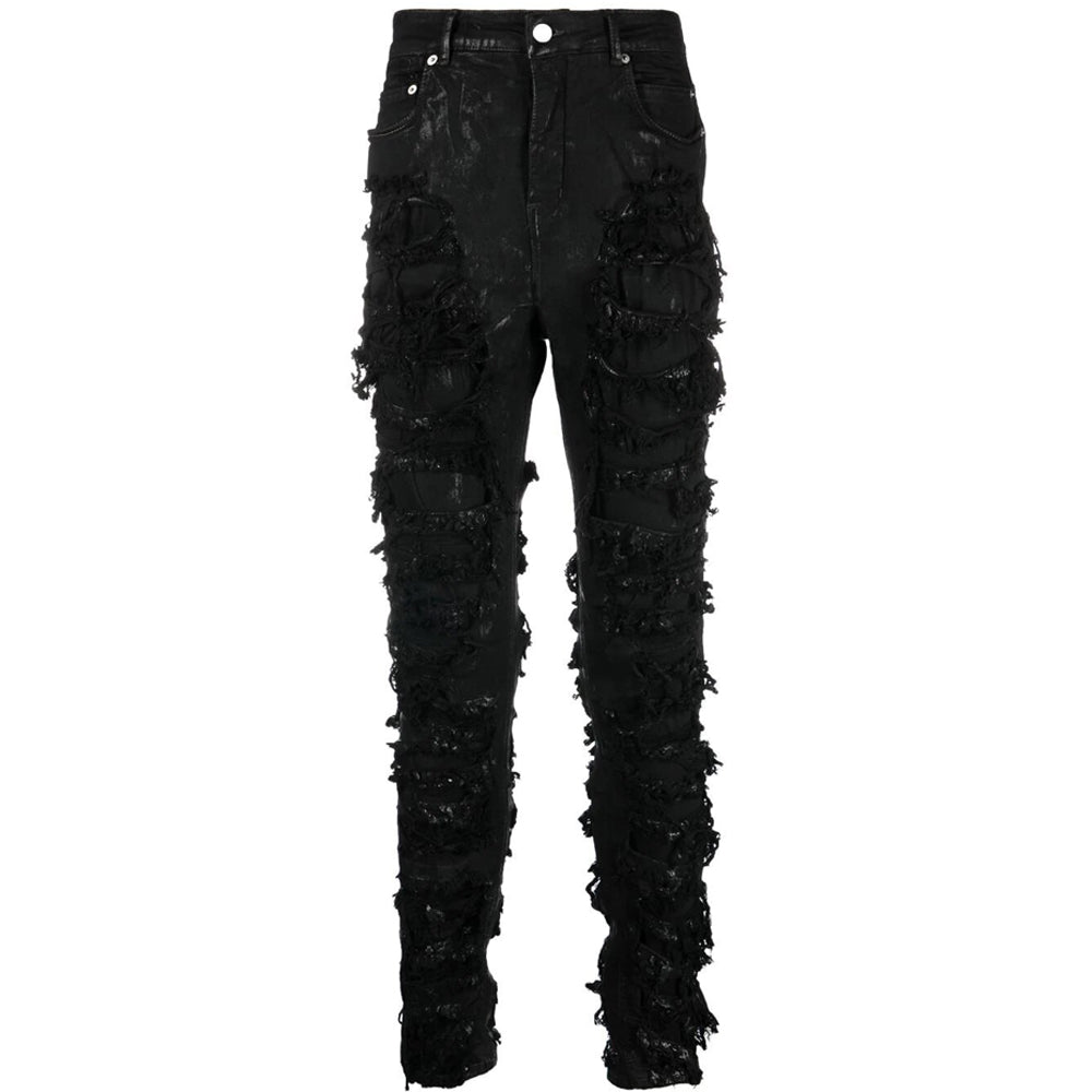 Rick Owens DRKSHDW Mens Strobe Tyrone Detroit Cut Jeans Black