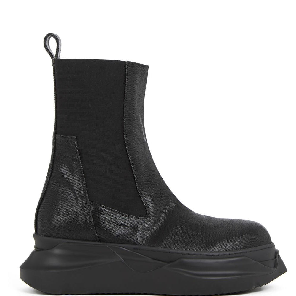 Rick Owens DRKSHDW Mens Beatle Abstract Boots Black