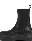 Rick Owens DRKSHDW Mens Beatle Abstract Boots Black