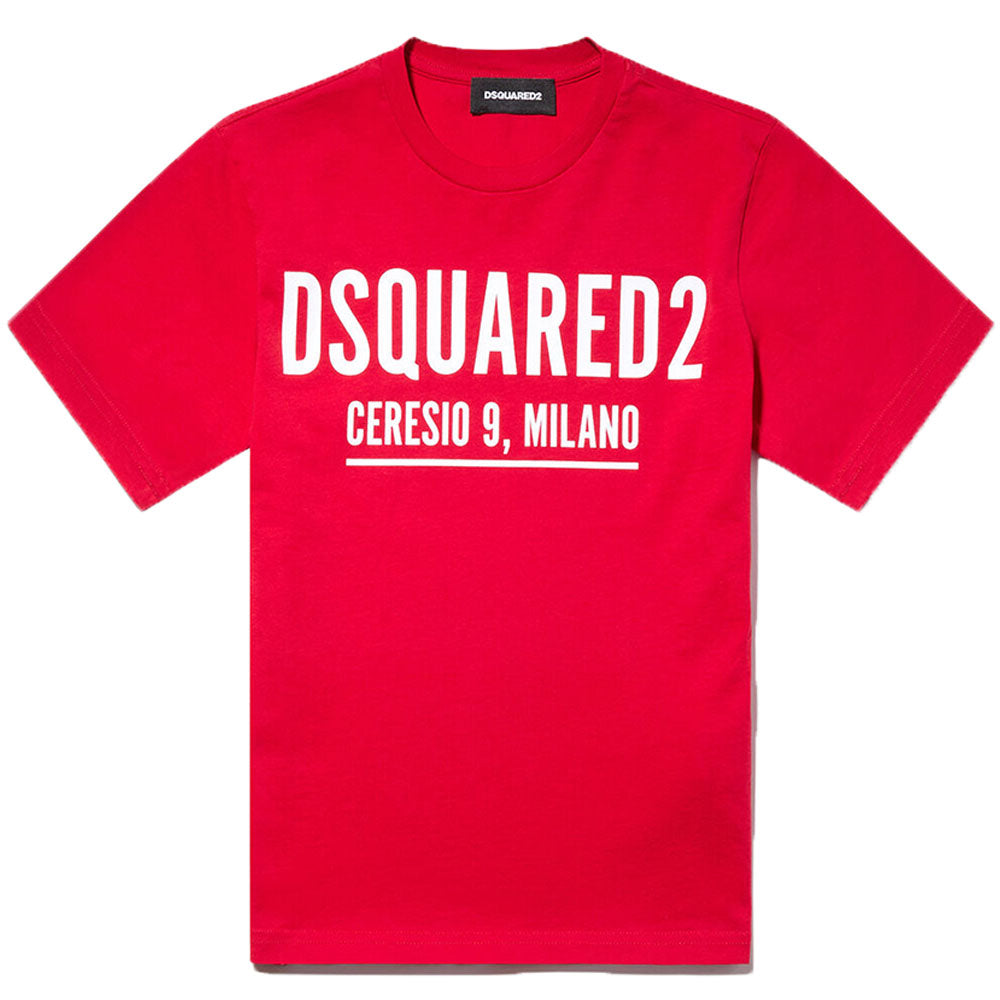 Dsquared2 Kids Cotton T-shirt Red