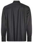 Lanvin Men's Zip Up Shirt Jacket Navy
