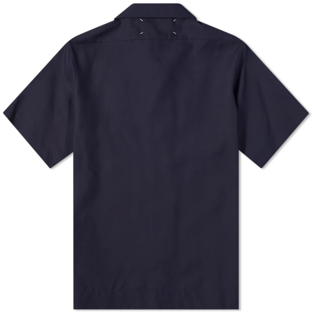 Maison Margiela Mens Short Sleeve Shirt Navy
