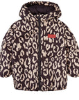 Kenzo Girls Leopard Print Jacket Grey