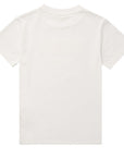 Fendi Boys Knitted Logo T shirt White