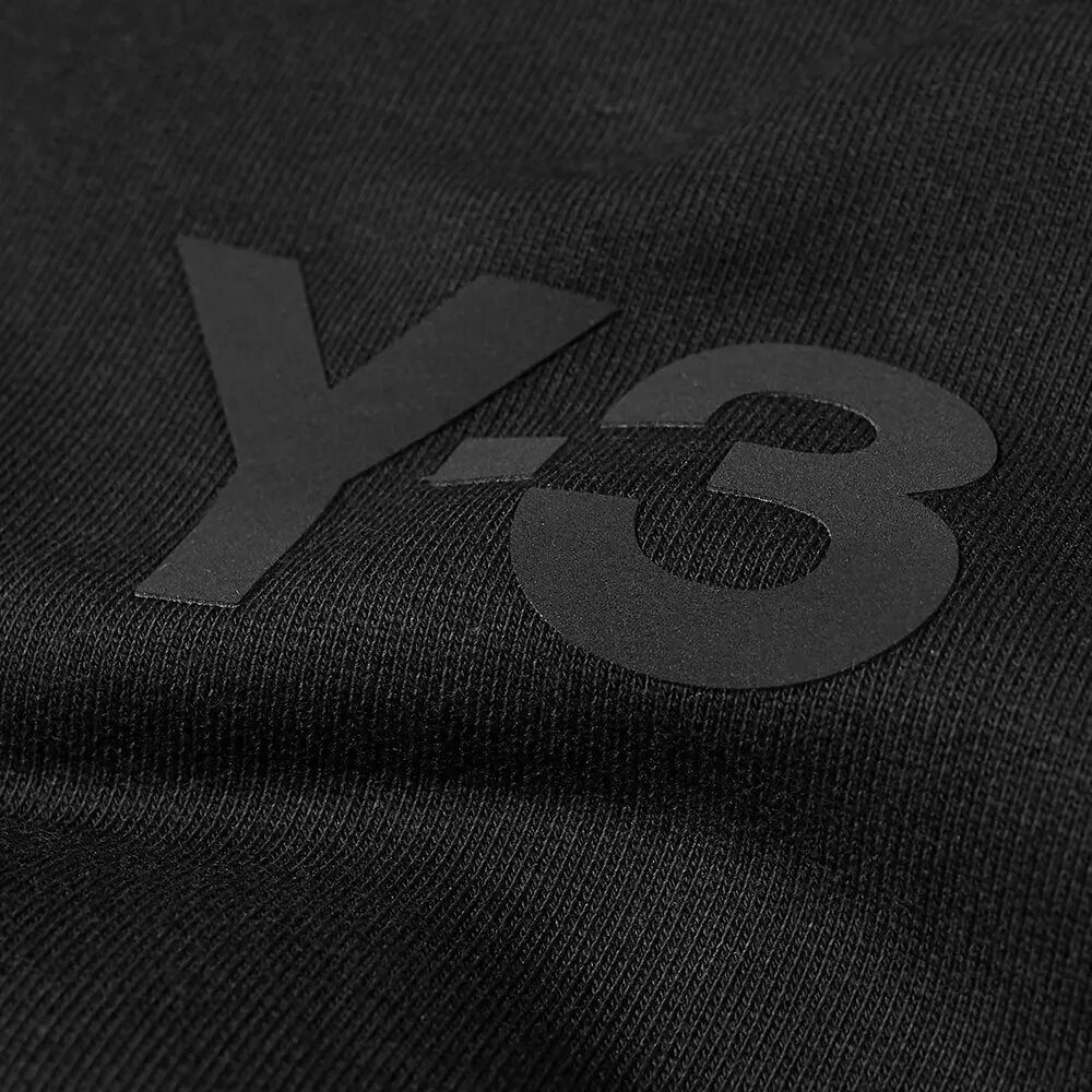 Y-3 Mens Oversized Chest Logo Sweater Black