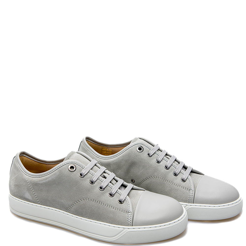 Lanvin Mens DBB1 Suede Leather Sneakers Grey