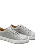 Lanvin Mens DBB1 Suede Leather Sneakers Grey