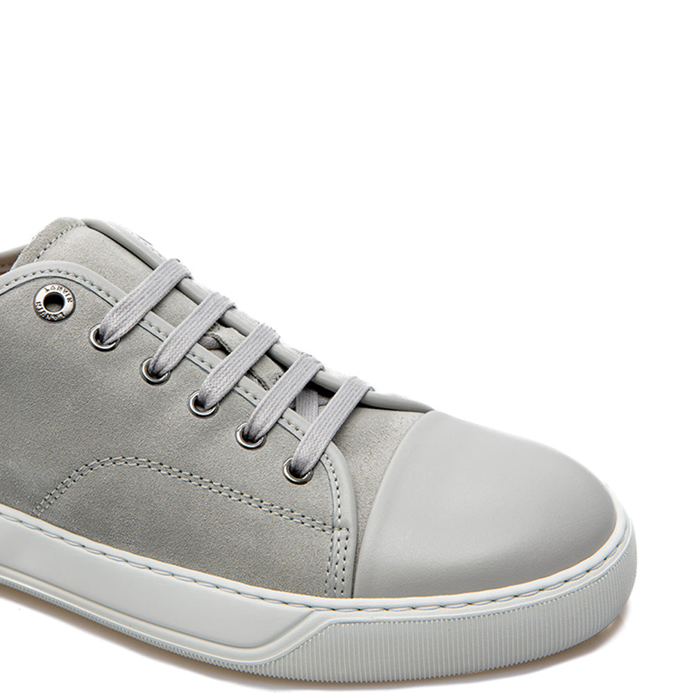 Lanvin Mens DBB1 Suede Leather Sneakers Grey