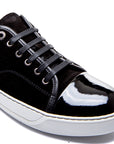 Lanvin Mens DBB1 Suede Leather Sneakers Black