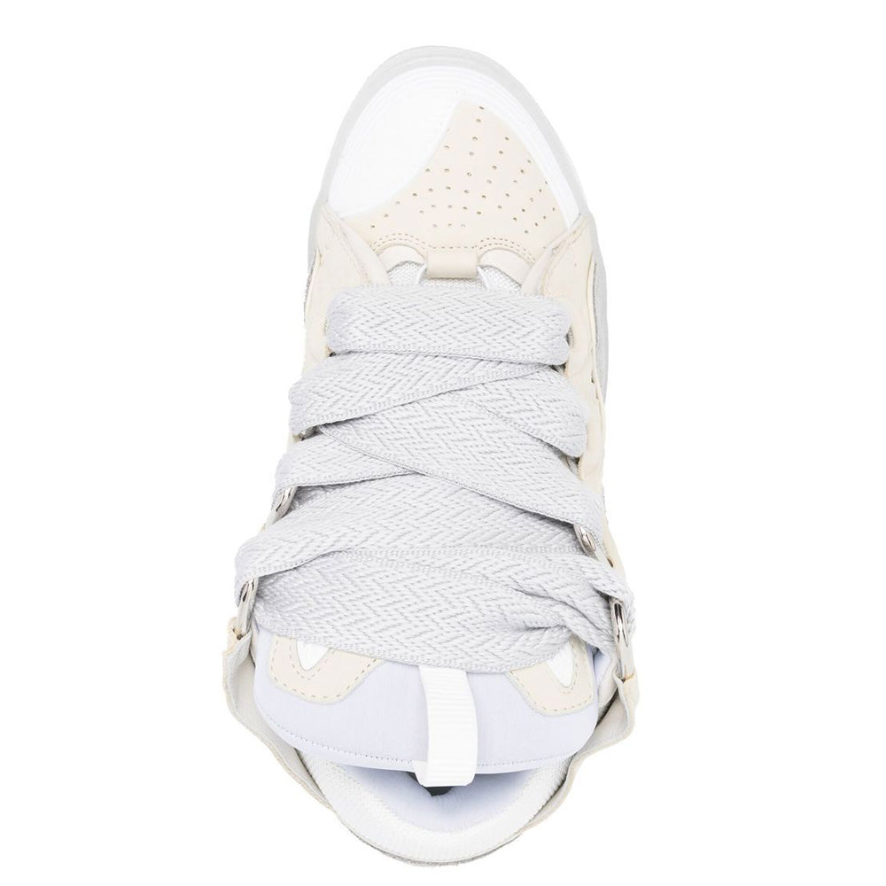 Lanvin Mens Curb Sneakers Beige