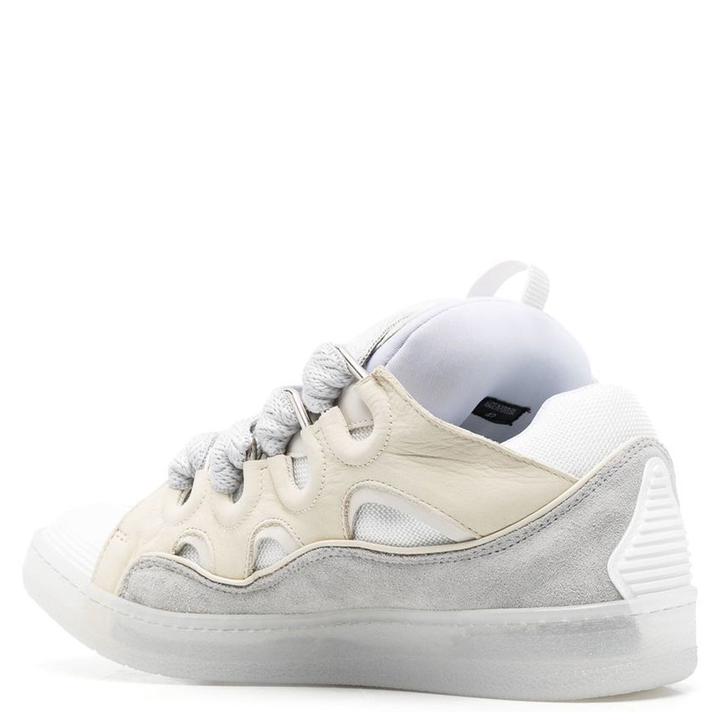 Lanvin Mens Curb Sneakers Beige
