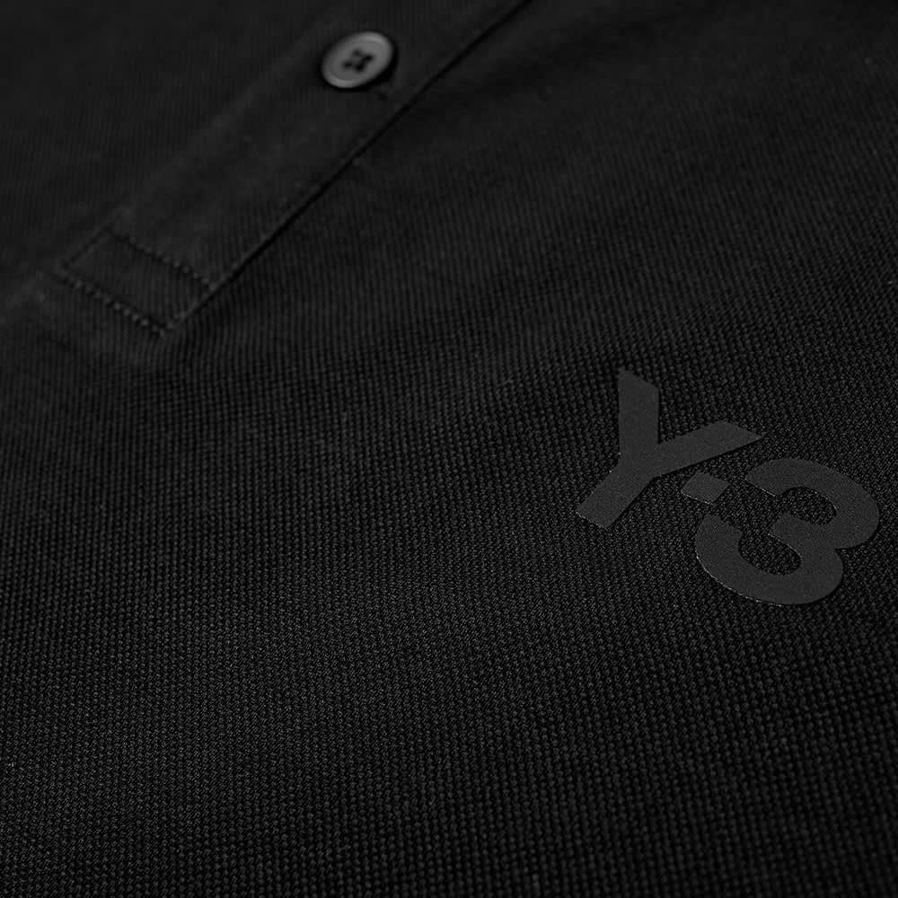Y-3 Men&#39;s Chest Logo Polo Black