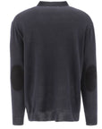 Maison Margiela Mens Elbow Patched Long Sleeves Jumper Grey