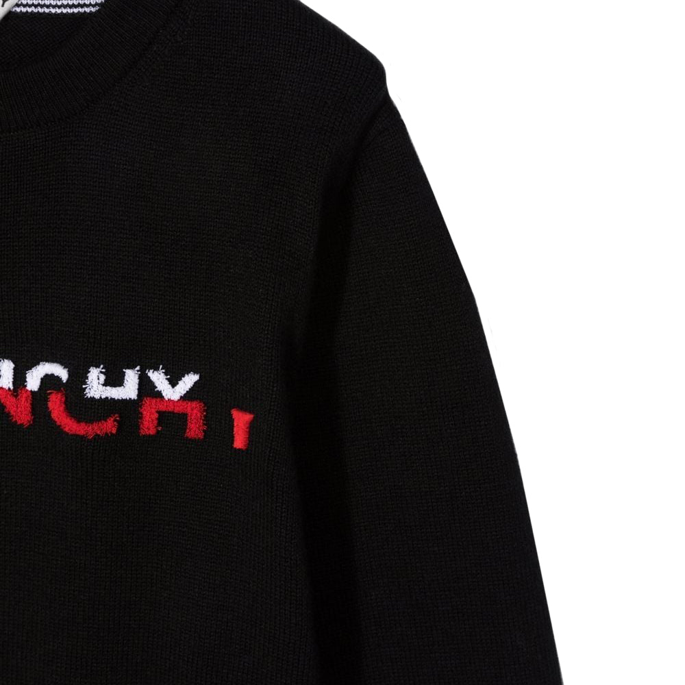 Givenchy Boys Logo Knit Sweater Black