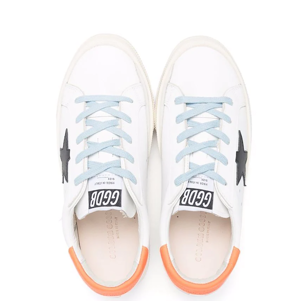 Golden Goose Unisex May Star Logo Sneaker White