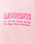Fendi Girls Crop Hoodie Pink