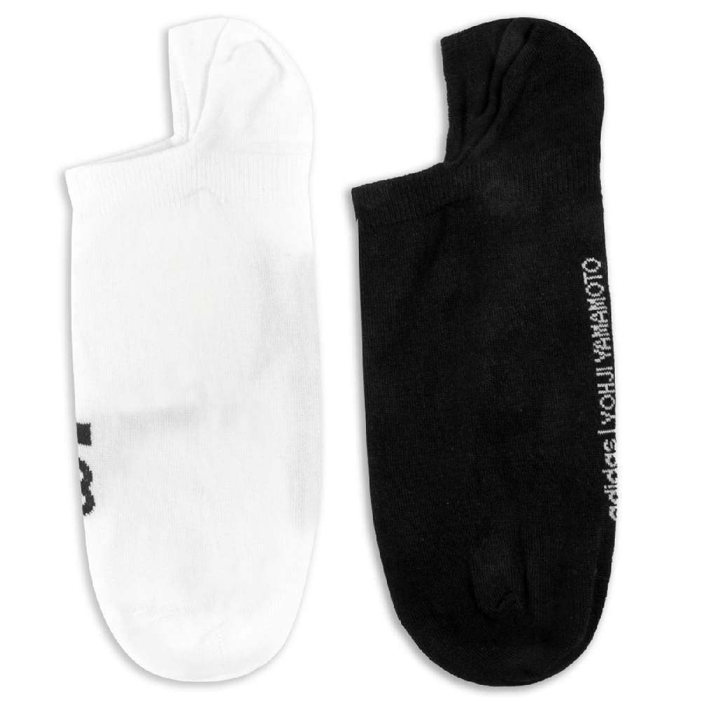 Y-3 Mens 2 pack Ankle Socks Black/White