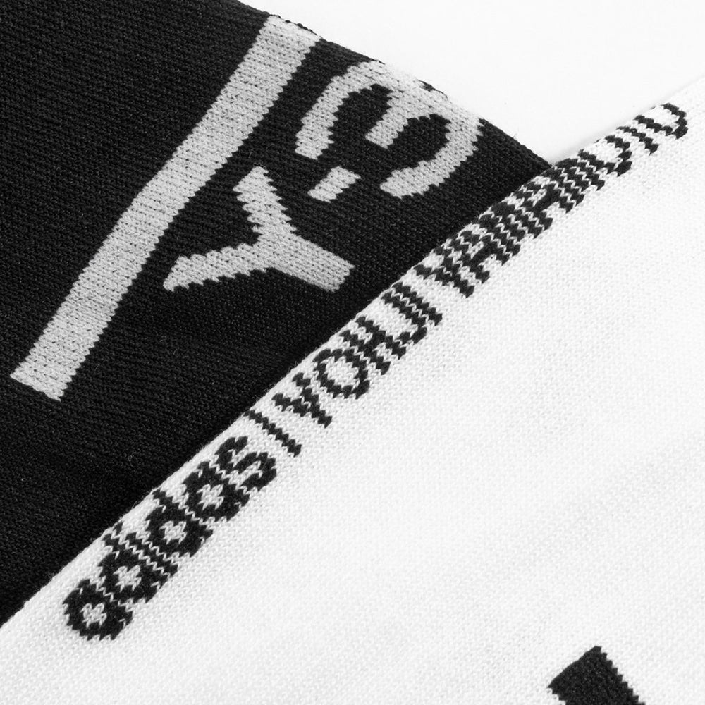 Y-3 Mens 2 pack Ankle Socks Black/White