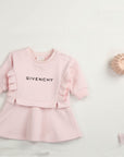 Givenchy Girls Logo Dress Pink