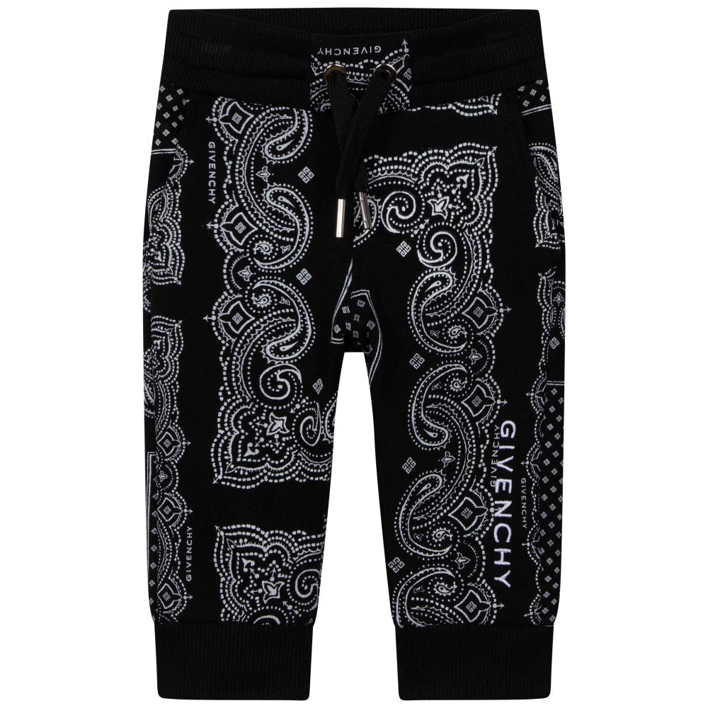 Givenchy Baby Unisex Pattern Jogging Bottoms Black