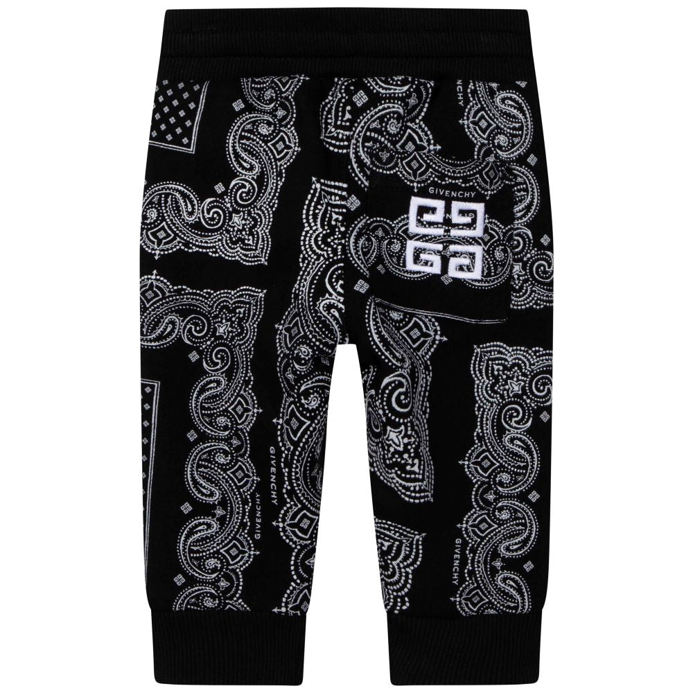 Givenchy Baby Unisex Pattern Jogging Bottoms Black