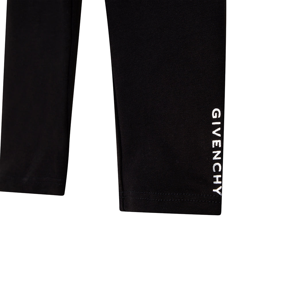 Givenchy Baby Girls Ruffle Leggings Black