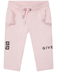 Givenchy Baby Girls Logo Joggers Pink