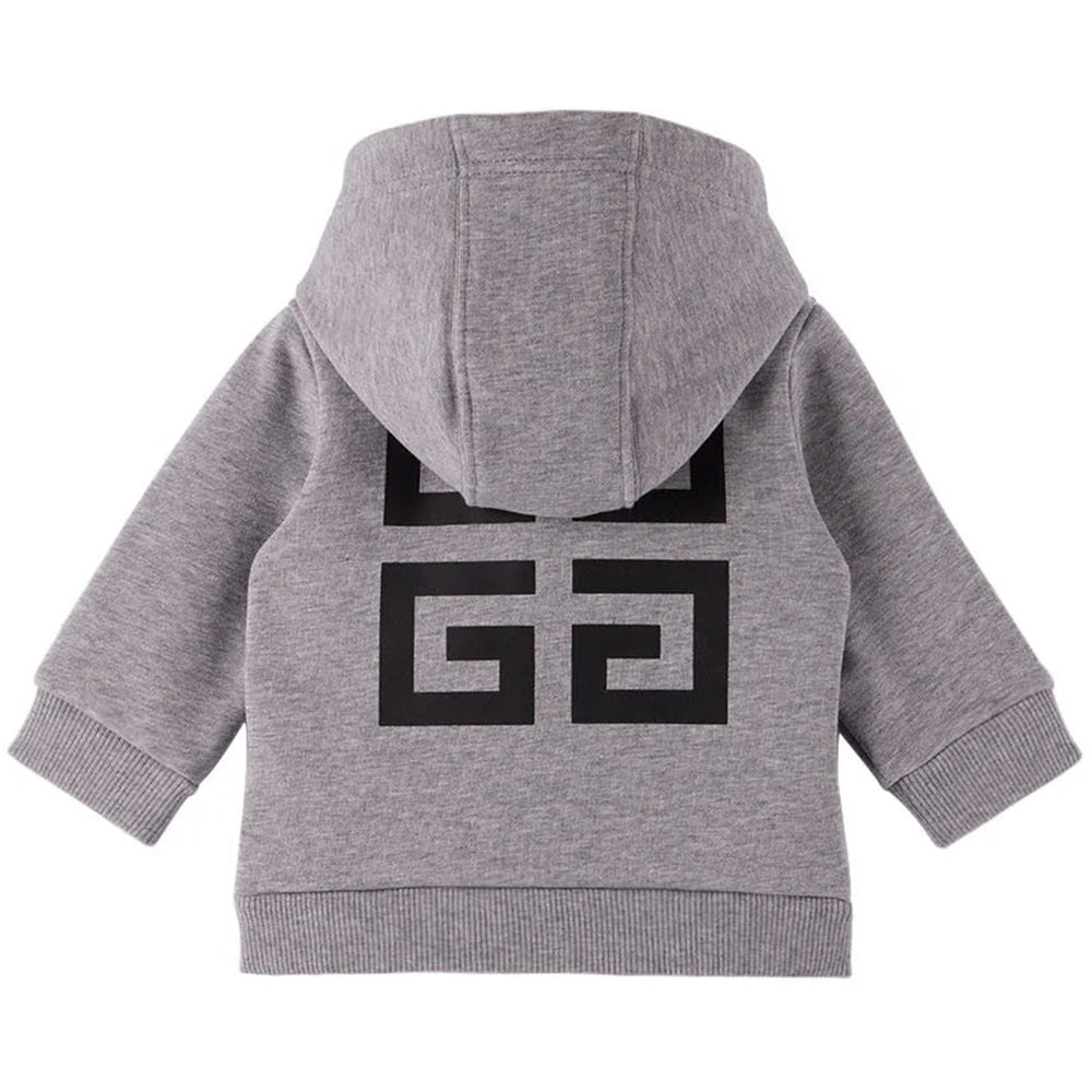 Givenchy Baby Boys 4g Logo Zip Hoodie Grey