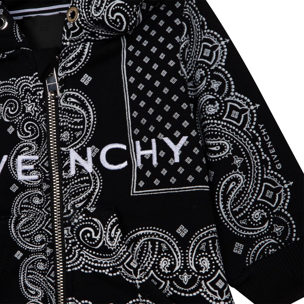 Givenchy Baby Boys Bandana Print Hoodie Black