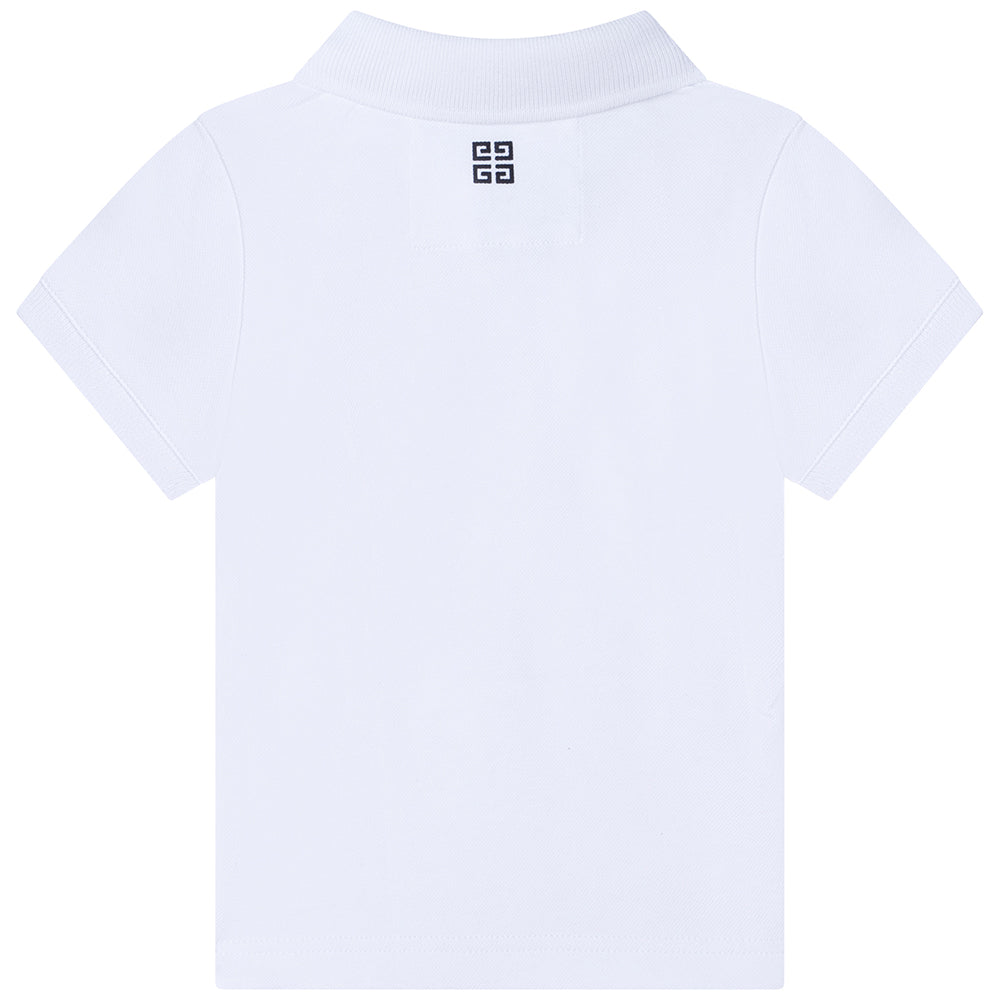 Givenchy Baby Boys Logo Polo Shirt White
