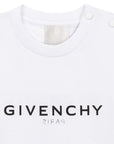 Givenchy Unisex Baby Reverse Logo T-shirt White