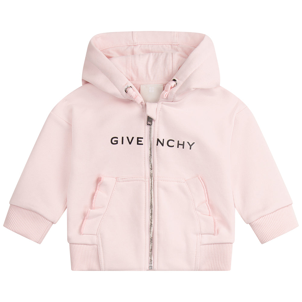 Givenchy Baby Girls Logo Hoodie Pink