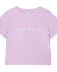 Givenchy Baby Girls Logo T-shirt Pink