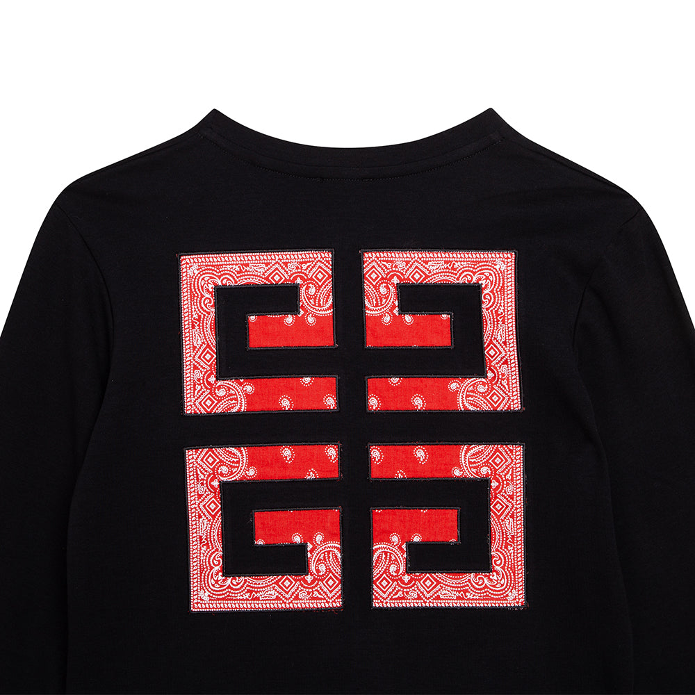 Givenchy Girls Bandana Print Logo Dress Black