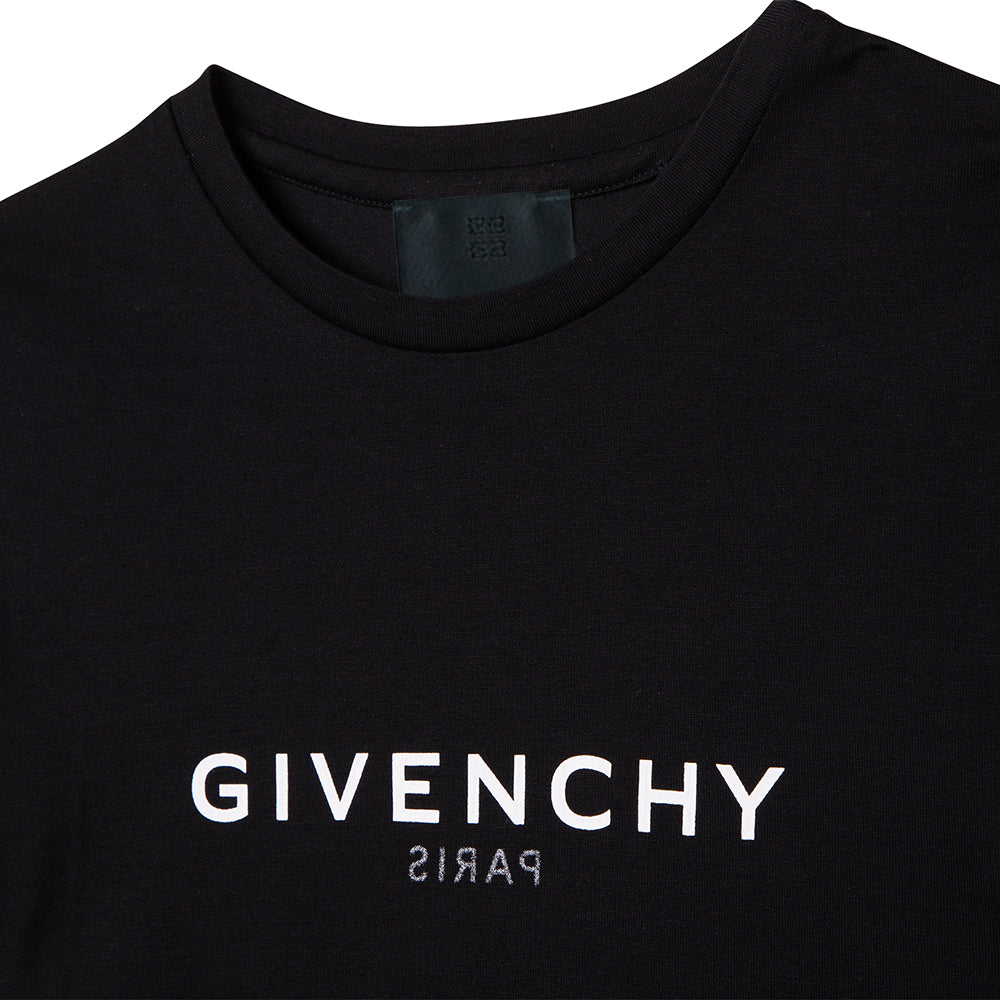 Givenchy Girls Reverse Logo T-shirt Black