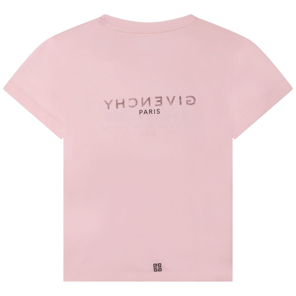 Givenchy Girls Classic Logo T Shirt Pink