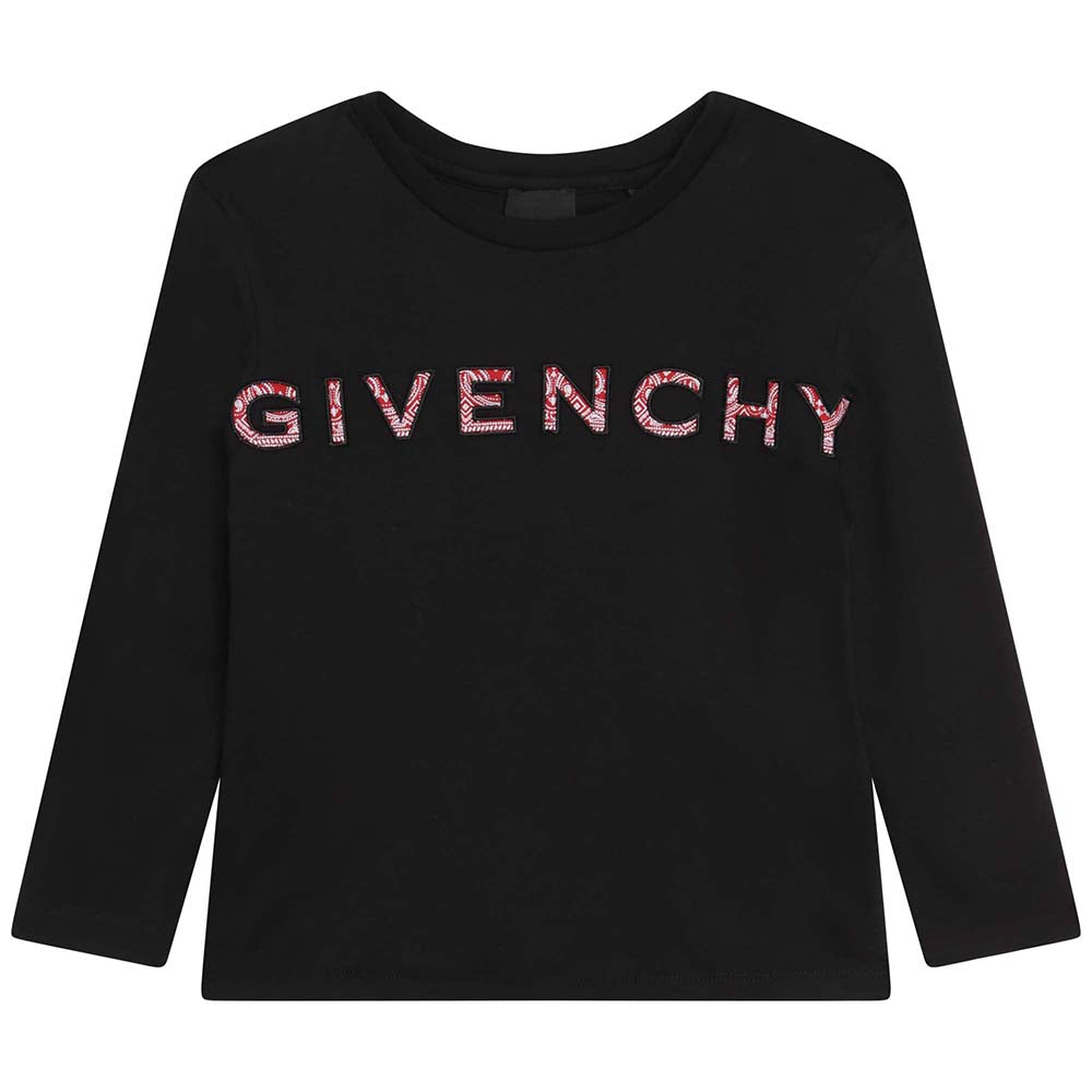 Givenchy Kids Unisex Bandana Print Sweater Black