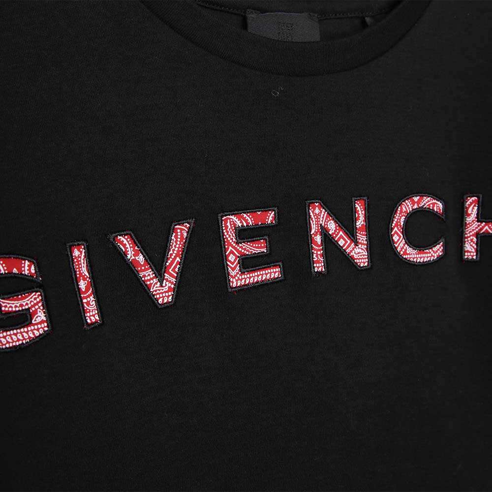 Givenchy Kids Unisex Bandana Print Sweater Black