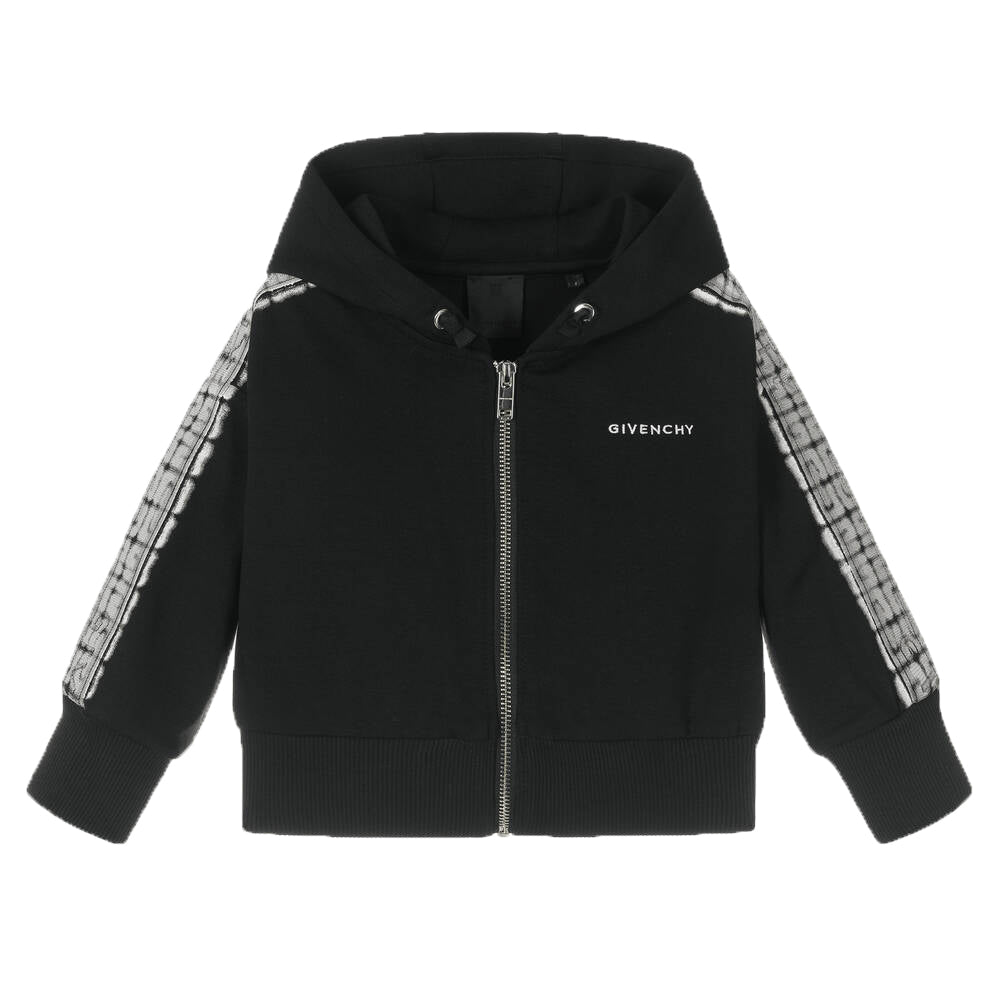 Givenchy Girls 4g Logo Zip Hoodie Black