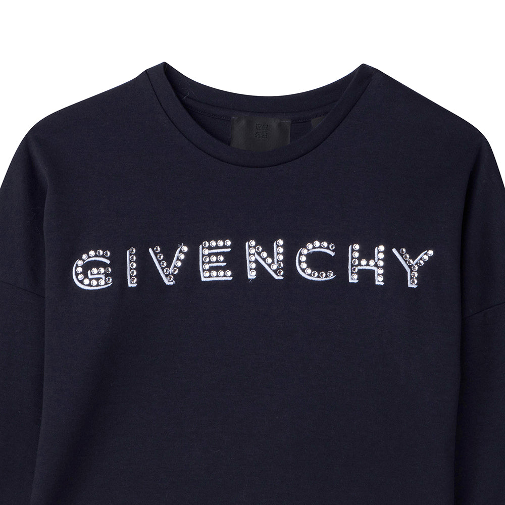 Givenchy Girls Swarovski T-shirt Black