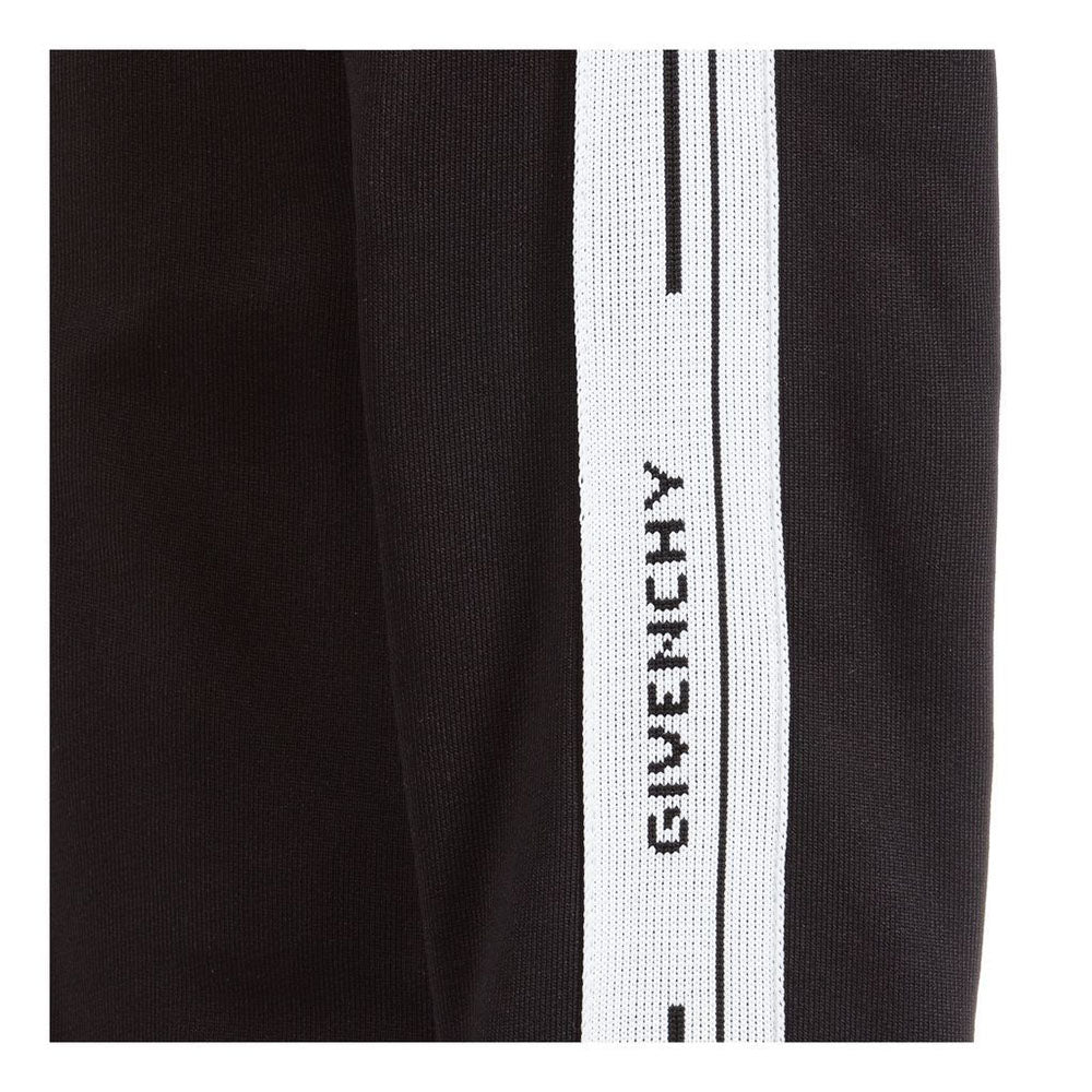 Givenchy Boys Tape Logo Zip Top Black