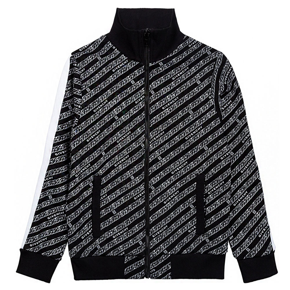 Givenchy - Boys Chain Print Track Jacket Black