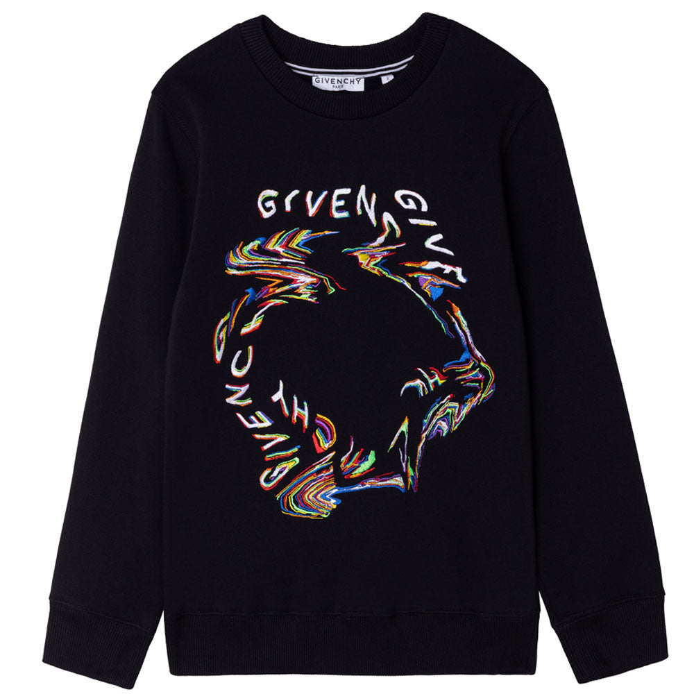 Givenchy - Boys black Graphic Print Sweater