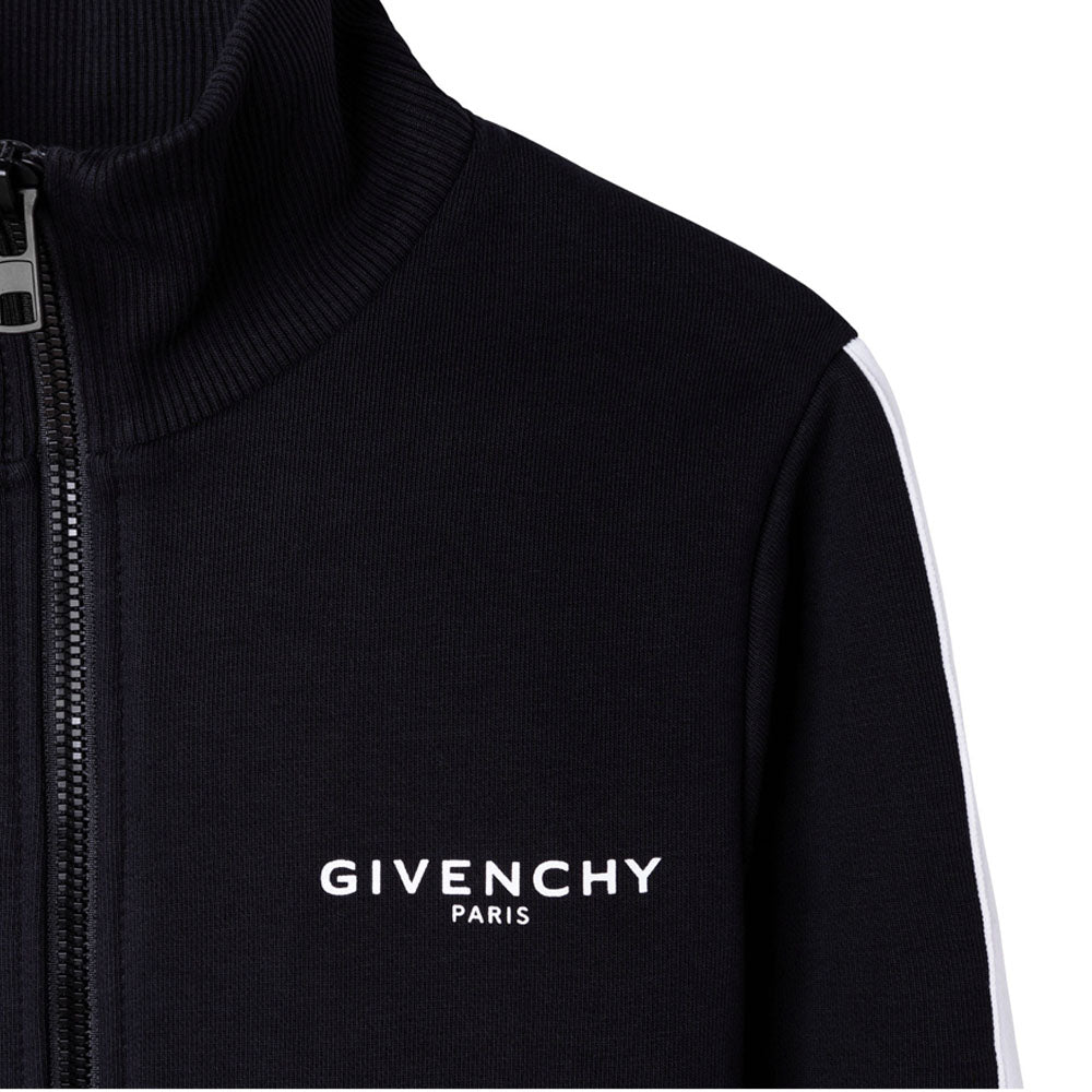 Givenchy - Boys Black Logo Track Top
