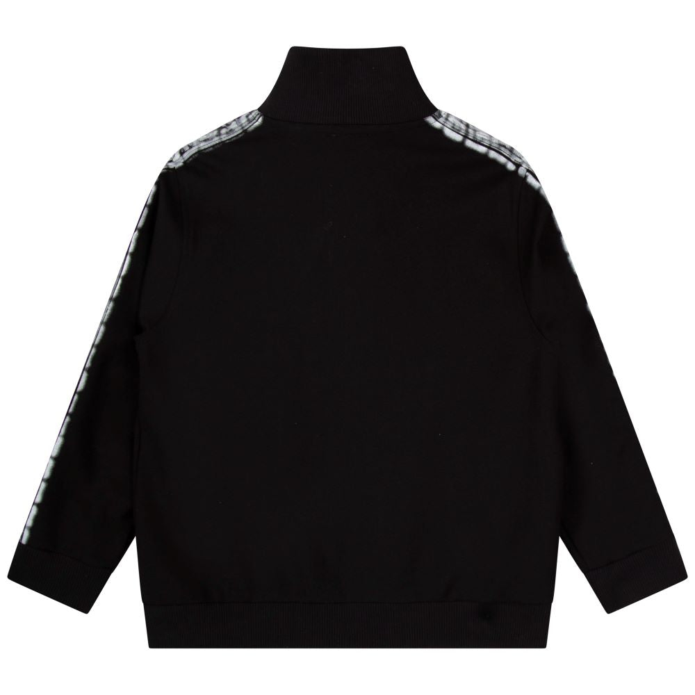 Givenchy Boys Paint Spray Zip Up Jacket Black