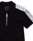Givenchy Boys 4G Chain Polo Shirt Black